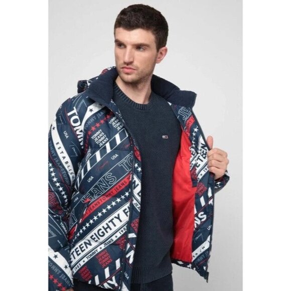 Tommy Hilfiger Men's Puffer Jacket Outerwear Primaloft with Removable Hood - Picture 9 of 12